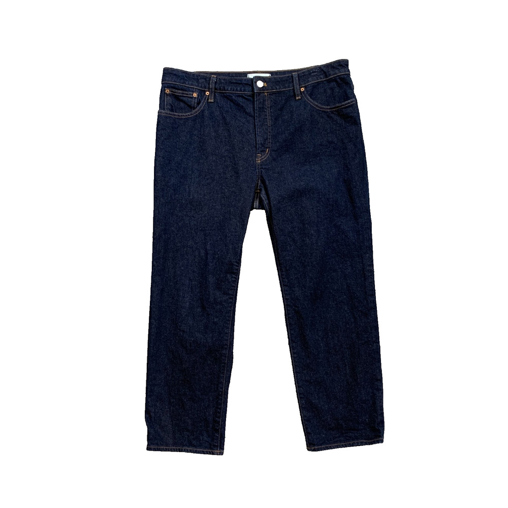Madewell Jeans Womens 32 Denim Curvy Jules Slim Straight Mid Rise Cropped